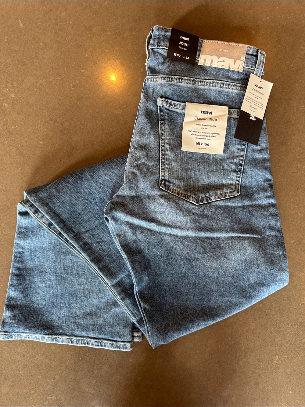 Mavi Men's Bootcut Jeans in Light Classic Blue